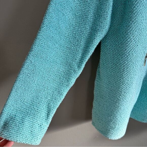 Soft Surroundings Westport Pullover Turquoise 1X - Picture 5 of 7